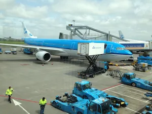 Plane in Amsterdam