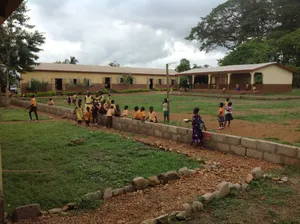 Schoolyard with Children