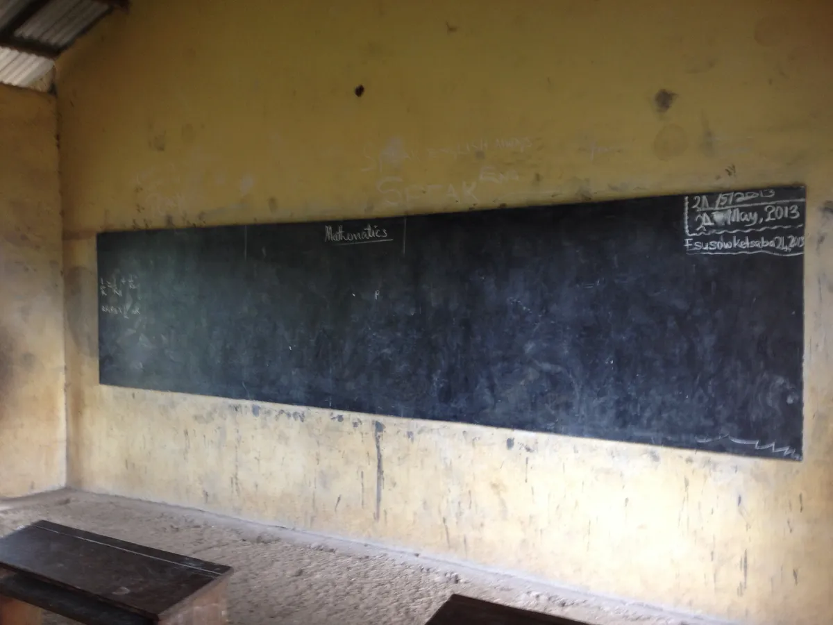 Chalkboard in Classroom